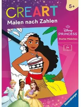 Ravensburger CreArt Malen nach Zahlen ab 5 Disney Prinzessinnen - Starke M&auml;dchen