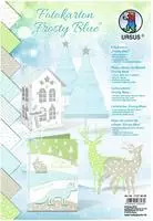URSUS Basispapiere Motiv Fotokarton Sortierung, Frosty Blue