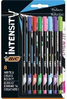BIC Intensity Fine Fineliner 8 Farben, 0,8mm (942075)