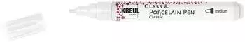 Kreul Glass & Porcelain Pen Classic medium 2-4mm, wei&szlig; (16460)