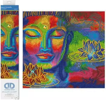 Green Board Games DIAMOND DOTZ DD9027 Diamond Painting Buddha und Lotusblumen - Geübte