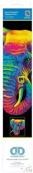Green Board Games DIAMOND DOTZ DD25023 Diamond Painting Neon Elefant Neon Noir, Fortgeschrittene