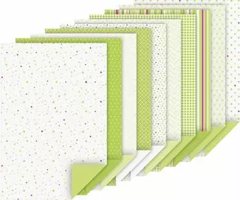 Heyda 5 x Motivkarton-Block A4 100/220g/qm 20 Blatt gr&uuml;n