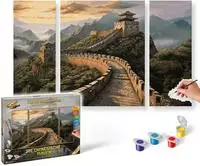 Schipper Malen nach Zahlen "Meisterklasse Triptychon - Die Chinesische Mauer" Made in