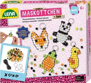 Lena Maskottchen Perlentiere Bastelset