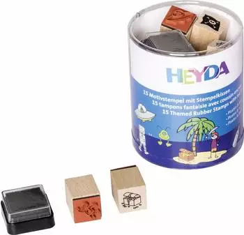 Heyda BRUNNEN 204888486 Stempelset Pirat & Raumfahrer
