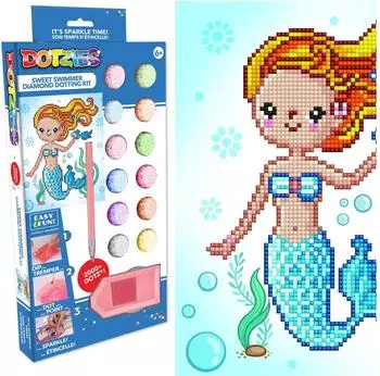 Diamond Dotz DTZ3002 Diamond Painting Meerjungfrau Anfänger/Kids