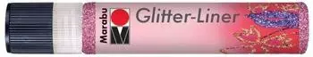 Marabu Glitter-Liner 25 ml Rosa 533