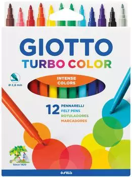 Giotto Turbo Color Filzstifte, 12er-Set