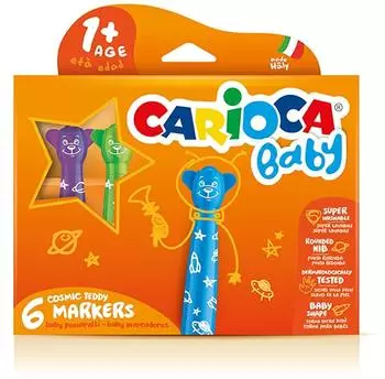 Carioca Teddy Marker Baby 1+ extra breit, mehrfarbig, 6 St&uuml;ck (C4742815)