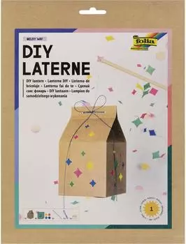 Folia Laternen Bastelset Sterne + 1 LED Licht