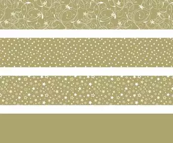 Heyda BRUNNEN 204875535 Faltstreifen-Set f&uuml;r Fr&ouml;belsterne 1 x 30 cm, 1,5 x 45 cm gold