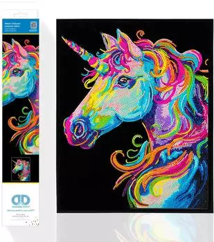 Green Board Games DIAMOND DOTZ - Diamond Painting Neon Einhorn 1 Stk.