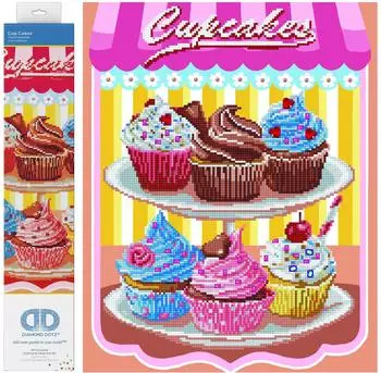 Diamond Dotz DD9006 Diamond Painting Cupcakes - Ge&uuml;bte