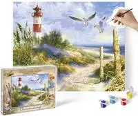 Schipper 609130884, Schipper Dnenlandschaft mit Leuchtturm