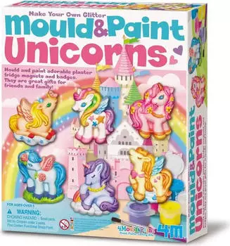 4M 4M Mould & paint glitter unicorns