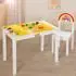 Roba Kindersitzgruppe Play-Doh, Holz (FSC), 1 Tisch + 1 Stuhl, mit Knete & Zubehör