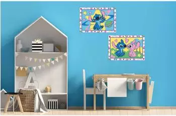 Ravensburger CreArt Malen nach Zahlen Junior - Disney Stitch & Angel