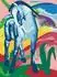 Ravensburger CreArt Malen nach Zahlen Art Collection - Blaues Pferd (Franz Marc)