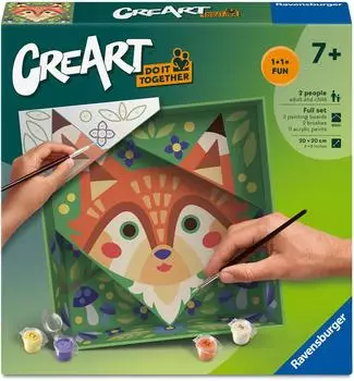 Ravensburger CreArt Malen nach Zahlen Do it together - Fuchs