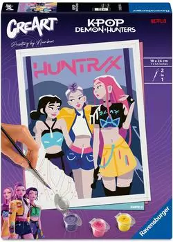 Ravensburger CreArt Adults Trend KPop Demon Hunters - HUNTR/X