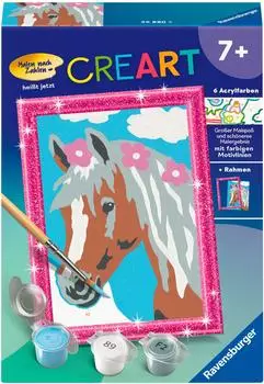 Ravensburger CreArt Malen nach Zahlen Kinder - H&uuml;bsche Stute