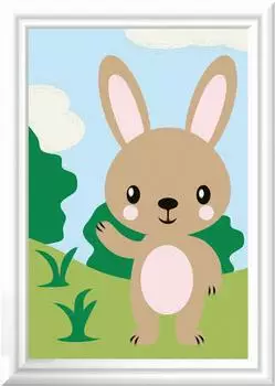 Ravensburger CreArt Malen nach Zahlen Kinder - Süßer Hase
