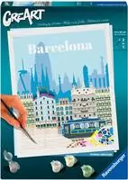 Ravensburger Malen nach Zahlen "CreArt, Farbenfrohes Barcelona" Made in Europe