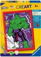 CreArt, Malen nach Zahlen Kinder Marvel Avengers - Hulk Smash