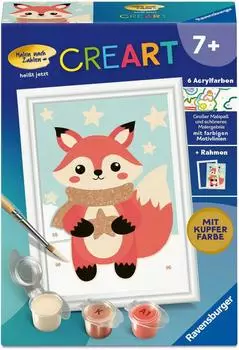 Ravensburger CreArt Malen nach Zahlen Kinder - Sternen-Fuchs