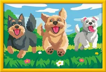 Ravensburger CreArt Malen nach Zahlen Kinder - Pfotenfreunde | Game
