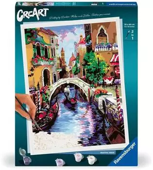 Ravensburger CreArt Malen nach Zahlen Adults Premium - Zauberhaftes Venedig
