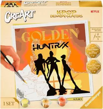 Ravensburger CreArt Malen nach Zahlen Adults Trend - Special Edition Golden KPop Demon Hunters