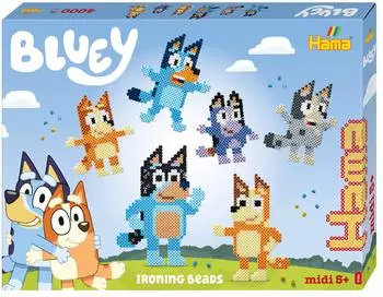 Hama Bluey Midi B&uuml;gelperlen Geschenkbox 4.000 Stk.