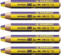 STABILO Aquarellbuntstift woody 3 in 1 duo