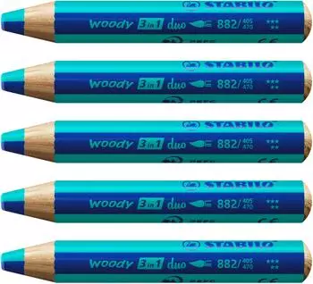 STABILO woody 3-in-1 duo Aquarellbuntstift (882/405-470)