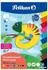 Pelikan Tonpapierblock DIN A3, 10 Blatt, farbig sortiert, 120g/m² (101998)