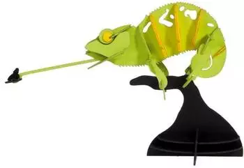 Fridolin Cham&auml;leon 3-D Papier Modell