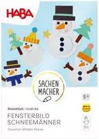 HABA 2012709, HABA Sachenmacher - Fensterbild Schneem&auml;nner, Bastelset Winter,...