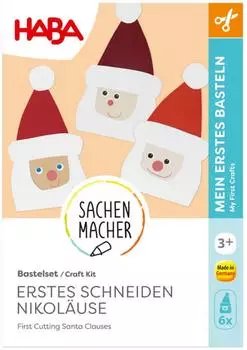 HABA Bastelset - Erstes Schneiden Nikoläuse