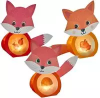 HABA Sales Bastelset - Erstes Kleben Minilichter Fuchs