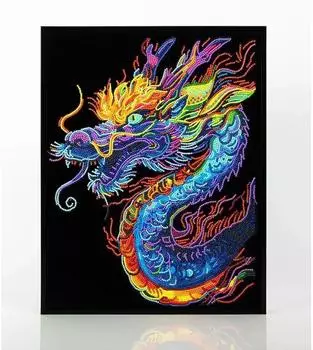 Green Board Games DIAMOND DOTZ - Diamond Painting Neon Drache 1 Stk.