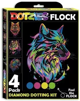 Diamond Dotz Carletto - Diamond Painting Neon Raubkatzen