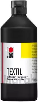 Marabu Textil Stoffmalfarbe 500 ml Schwarz