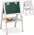 Relaxdays Standtafel 39 × 77 × 44,5 cm Weiß