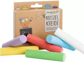 neogr&uuml;n Kritzelkreide Stra&szlig;enmalkreide 6 Farben