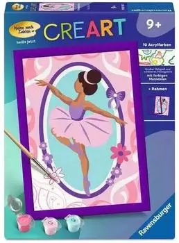 Ravensburger CreArt Malen nach Zahlen Kinder - Primaballerina