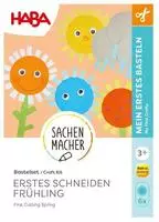 HABA Bastelset Erstes Schneiden &ndash; Bunte Blumen ab 3 Jahren | Komplettset mit