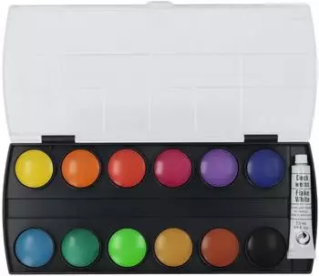 Pelikan Deckfarbkasten 12 Farben + Deckwei&szlig;