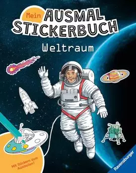 Ravensburger 48857 Mein Ausmalstickerbuch: Weltraum